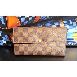 LV Louis Vuitton Damier Sarah Wallet